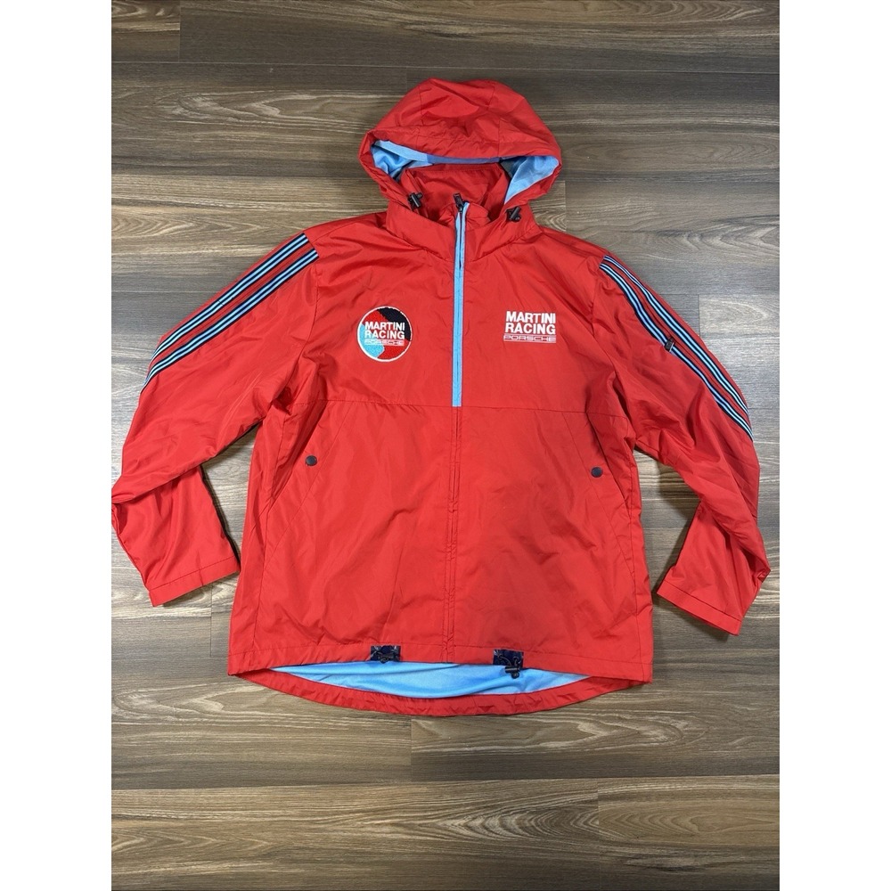 Porsche Martini Racing Racing Red Windbreaker Jacket Size XL